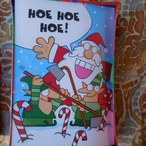 NOS JOLLY JINGLES SANTA ELVES HOE HOE HOE BOXED CARDS SEALED